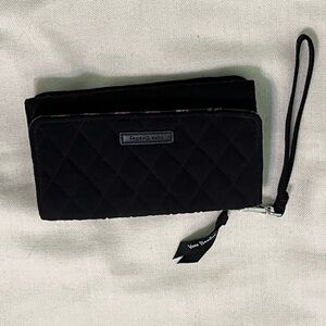 Vera Bradley Black Quilted Wristlet